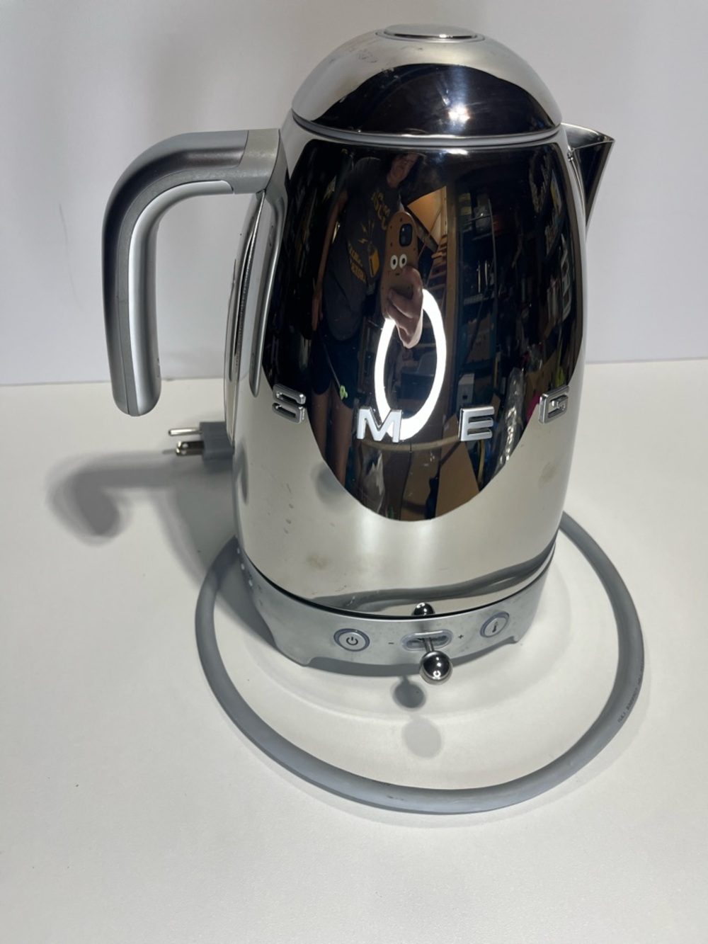 SMEG *NOT WORKING* 50's Retro Style Variable TempElectric Water Kettle Chrome